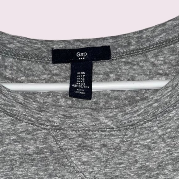 Gap T-Shirt Dress Grey Short Sleeve Mini Womens Size XS - Picture 3 of 6